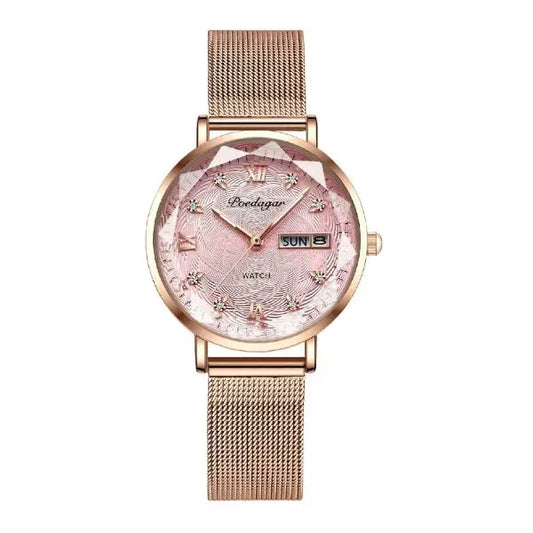 Woman Watch Rose Gold