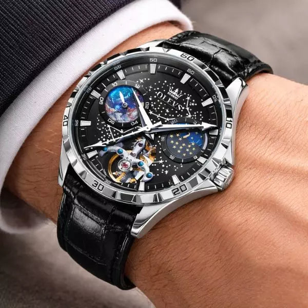 Automatic Watch Chesterfield Skin Black UK