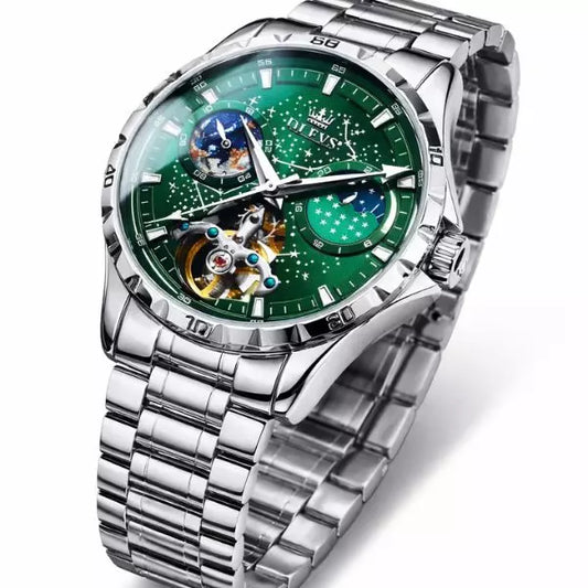 Automatic Watch Chesterfield Steel Green UK