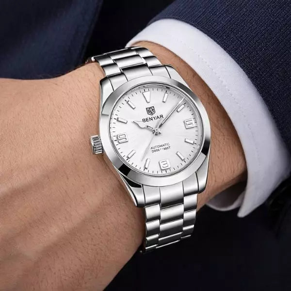 Automatic Watch Oxfordshire Silver White UK