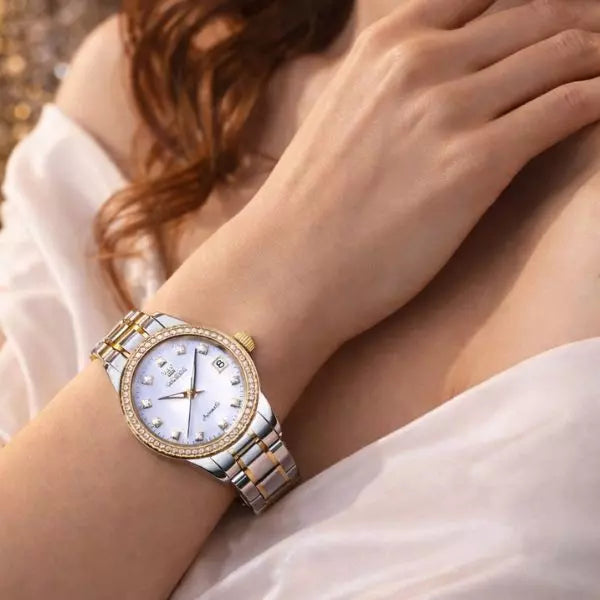 Ladies Watch Cambridge Gold White Infinity Watches UK