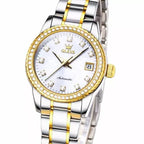 Ladies Watch Cambridge Gold White
