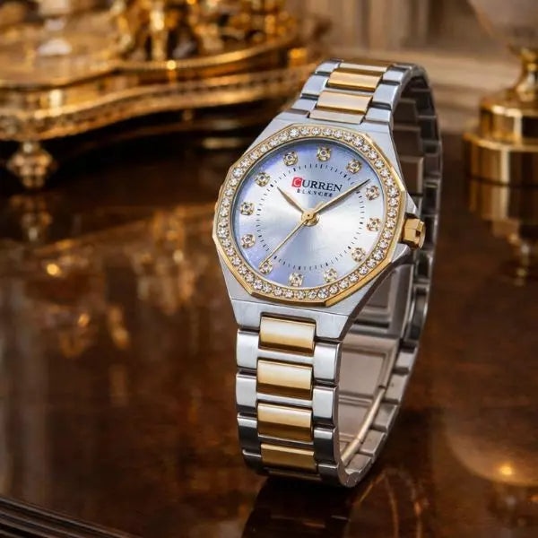 Ladies Watch Leicester Gold White Uk