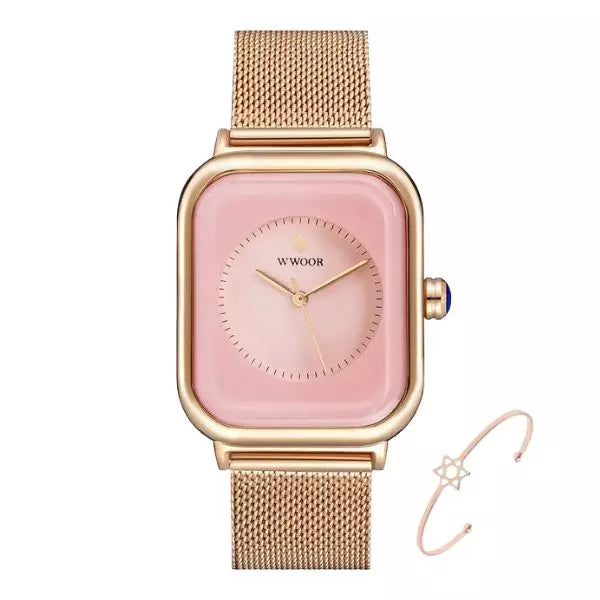 Ladies Watch Reading Pink