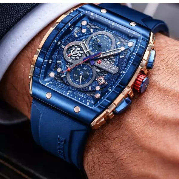 Quartz Watch Richmond Dark Blue Box UK