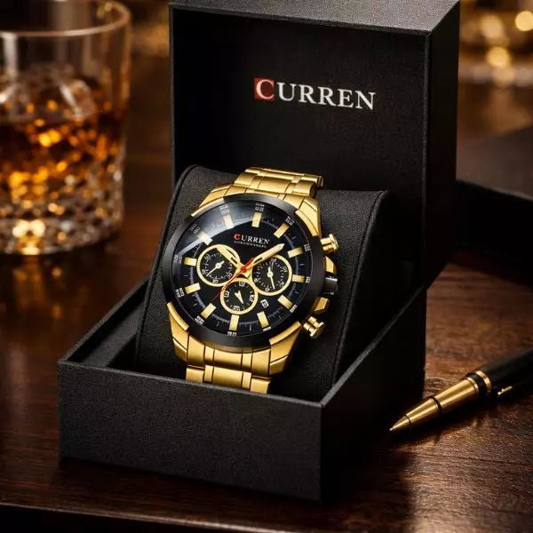 Quartz Watch Rutland Gold Box UK