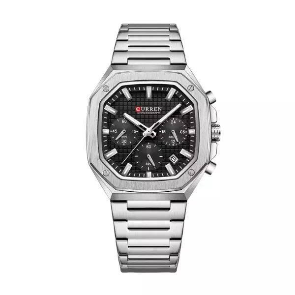 Quartz Watch Surrey Silver Black