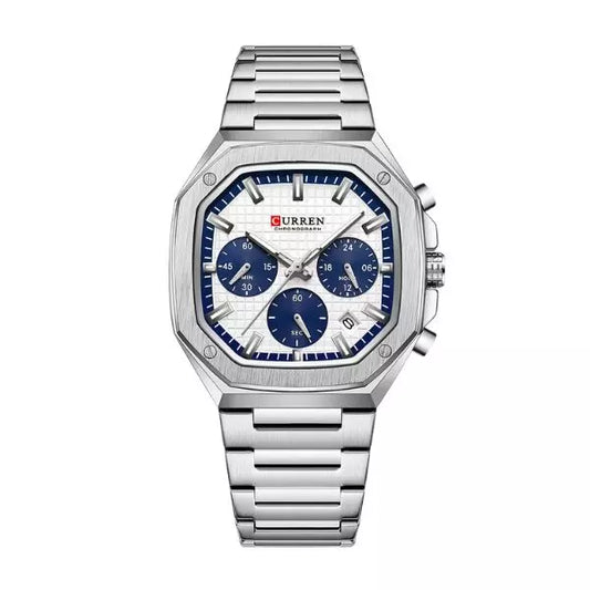 Quartz Watch Surrey Silver Blue