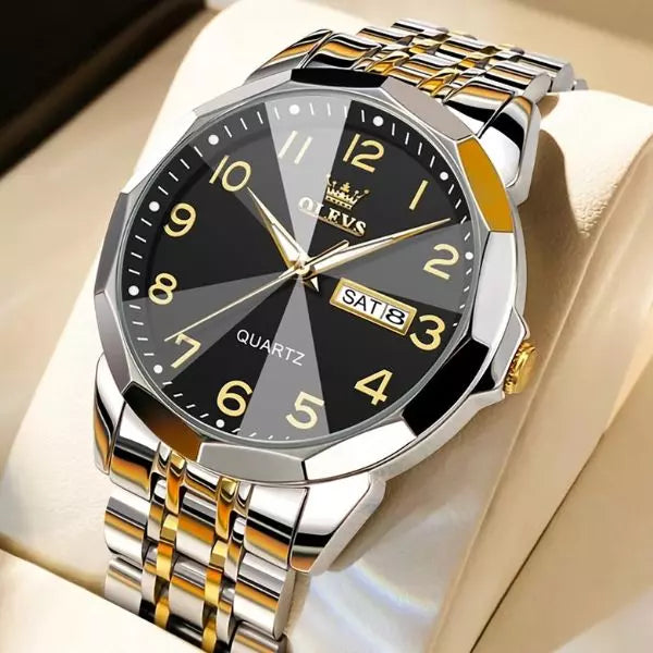Quartz Watch Warwick Gold Black