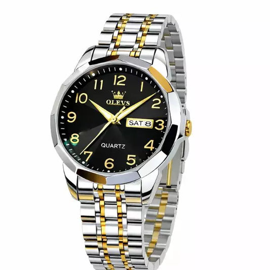 Quartz Watch Warwick A-Gold Black Infinity Watches UK