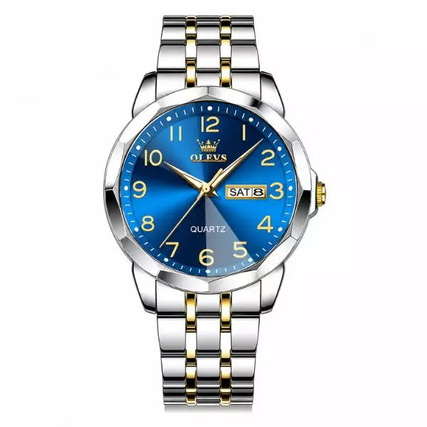 Quartz Watch Warwick A-Gold Blue Infinity Watches Uk