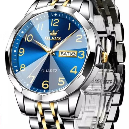 Quartz Watch Warwick A-Gold Blue Infinity Watches Uk