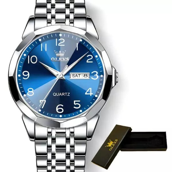Quartz Watch Warwick A-Silver Blue  Infinity Watches UK
