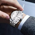 Quartz Watch Silver White