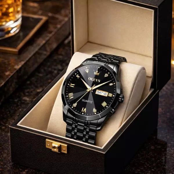 Quartz Watch Warwick All Black Infinity Watches UK