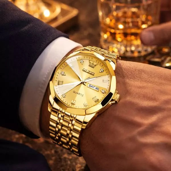 Luxury quartz watch for men