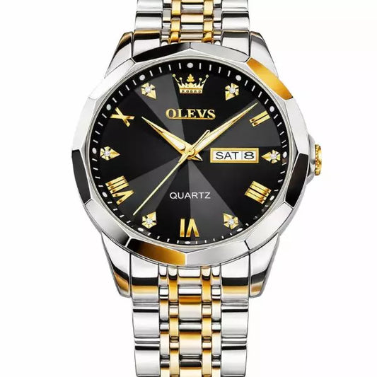 Quartz Watch Warwick Gold Black Infinity Watches