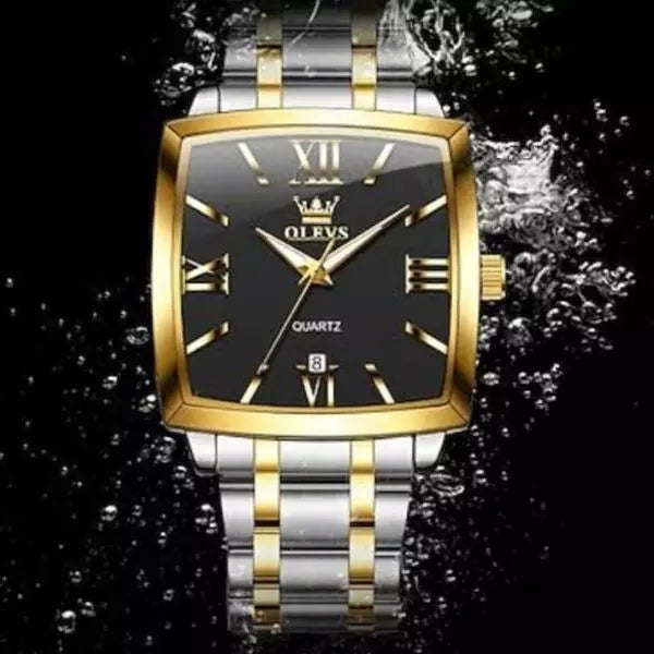 Quartz Watch Yorkhill Gold Black Waterproof