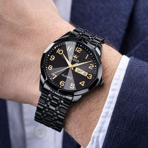 Quartz Watch Warwick  Black  For Men