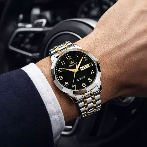 Quartz Watch Warwick Black Mnimalistic