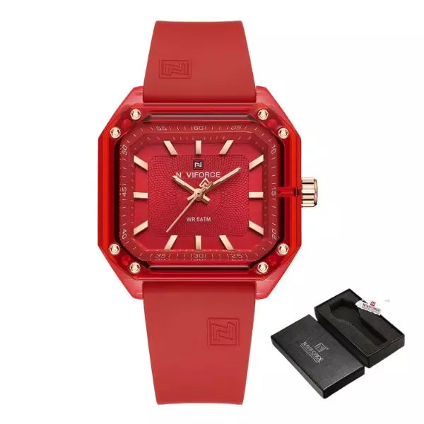 Woman Watch Red