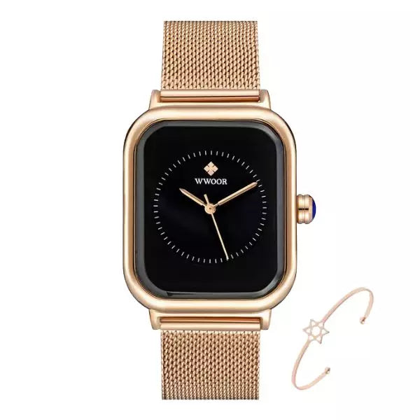 Woman Watch Reading Black