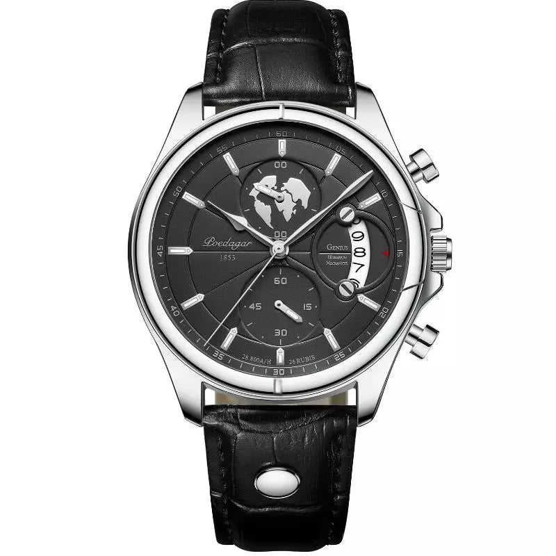 Chronograph Watch Plymouth Black